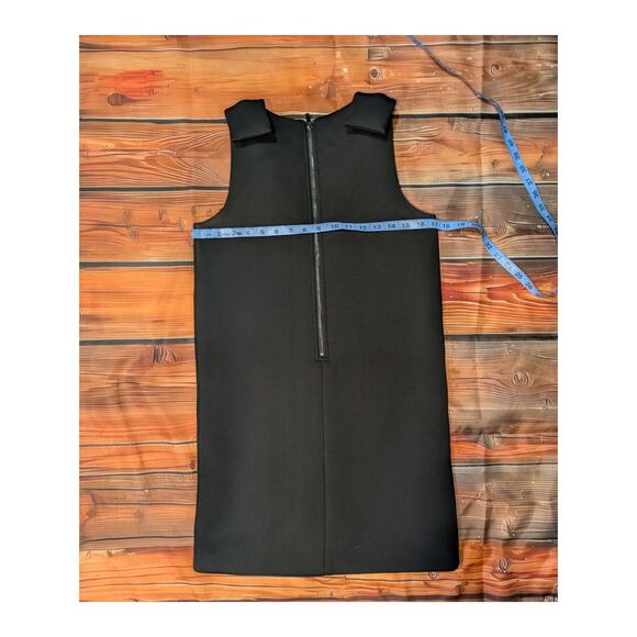 French Connection Scuba Bow shoulder dress Black  Size 4 - Picture 9 of 10
